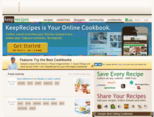 Tablet Screenshot of keeprecipes.com
